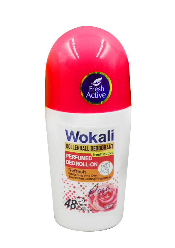 WOKALI Perfumed Deoroll-On #Rose (80 ml) #WKL799 -pc