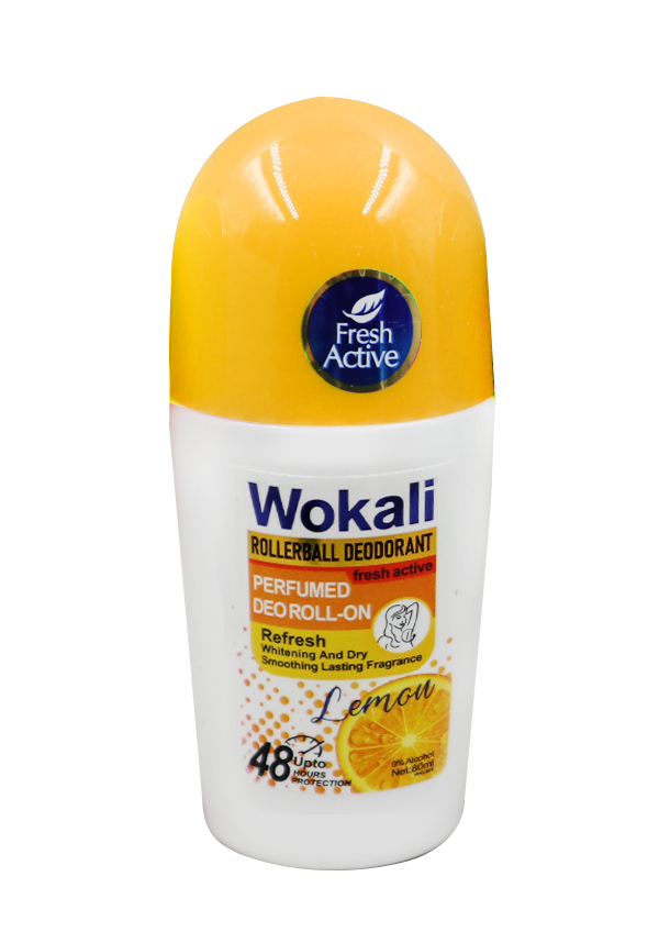 WOKALI Perfumed Deoroll-On #Lemon (80 ml) #WKL803 -pc