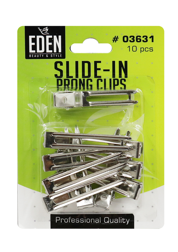 Eden Slide-In Prong Clips #03631 (10 pc/pk) -dz