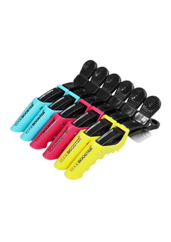 SF Edge Booster Crocodile Hair Clip (Yellow.Pink.Blue /6pc) - pk