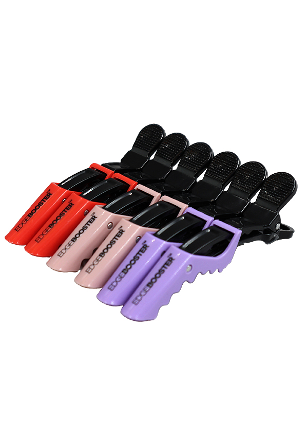 SF Edge Booster Crocodile Hair Clip (Red.Pink.Purple /6pc) - pk