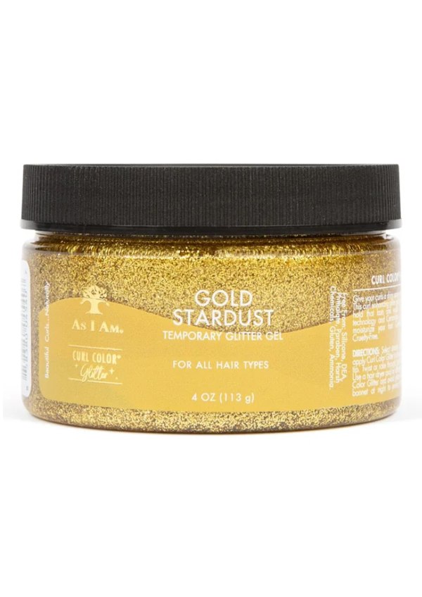 As I Am Curl Color Glitter Gel_Gold Stardust(4oz) #76