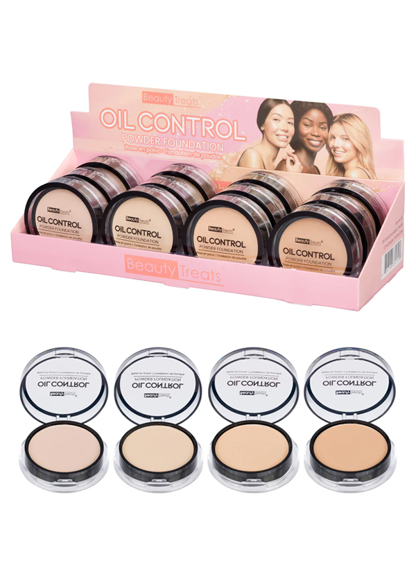 Beauty Treats Oil Control Powder Foundation (12 pc/ds) #123