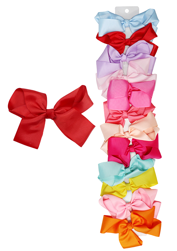 Magic Gold Hair Ribbon w/Clip (Assorted/12pc/dz) #MG97653 -dz