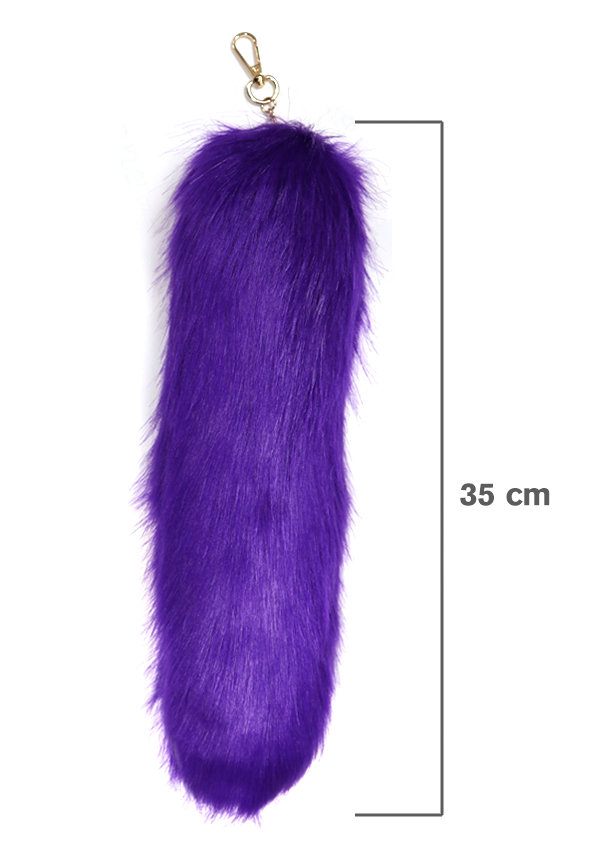 Fox Tail Key Chain - Purple #KCFT006 (6 pc/1 pk) -pk