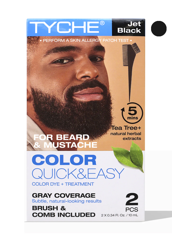 NK TYCHE Beard Color Quick&Easy #Jet Black (2 pc/pk) #108