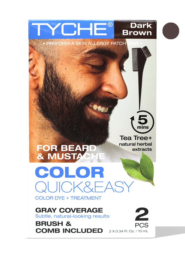 NK TYCHE Beard Color Quick&Easy #Dark Brown (2 pc/pk) #111