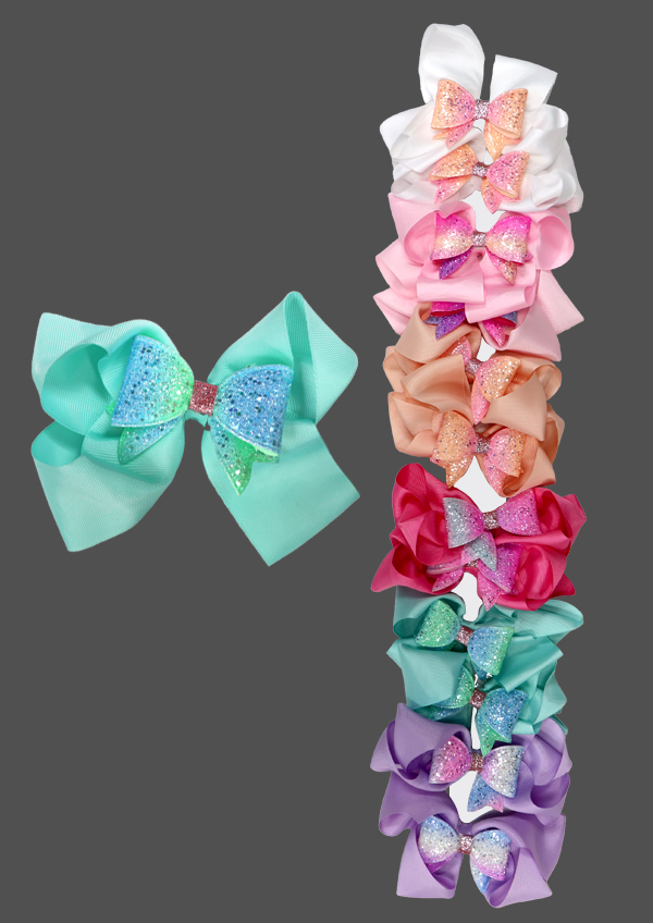 Eden Bow Hair Accessory - Assorted #65038A -dz