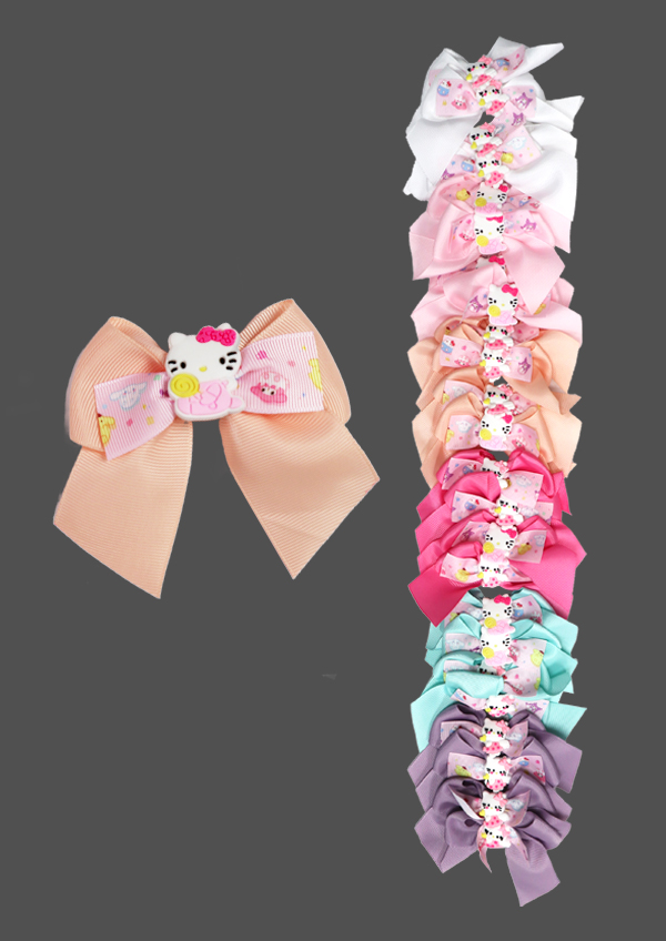Eden Bow Hair Accessory - Assorted #65243A (24 pc/pk) -pk