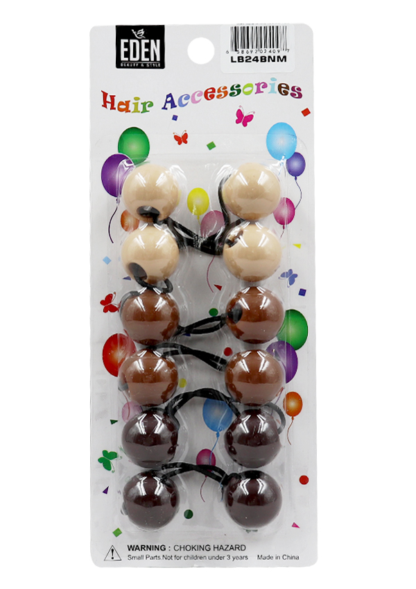 Eden 24mm Hair Ball -Brown Tone #LB24BNM -pk