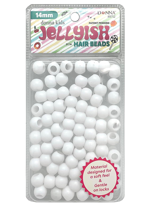 Donna Kids 14mm Jellyish Beads #8752GP White -pc