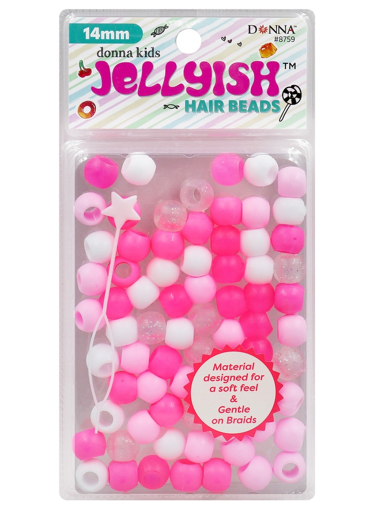 Donna Kids 14mm Jellyish Beads #8759GP Pink Mix -pc