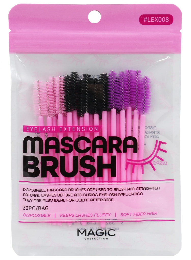 Magic Collection Mascara Brush #LEX008 (20 pc/Bag/6 pk) -cs