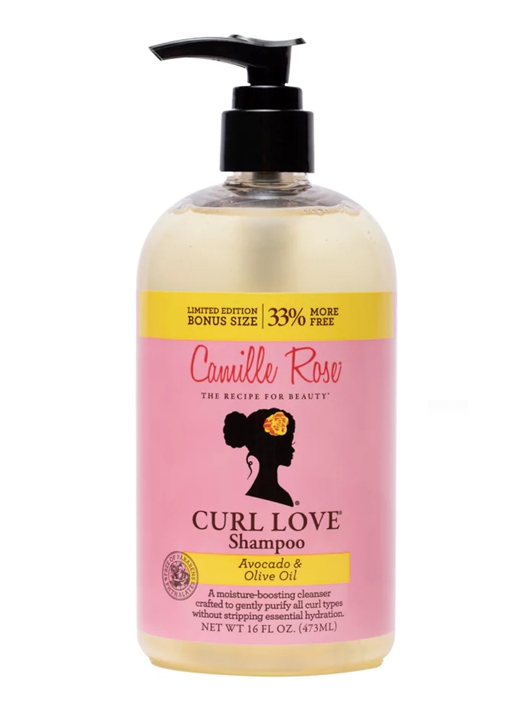 Camille Rose Curl Love Shampoo -Avocado & Olive Oil (16 oz/Bonus) #77
