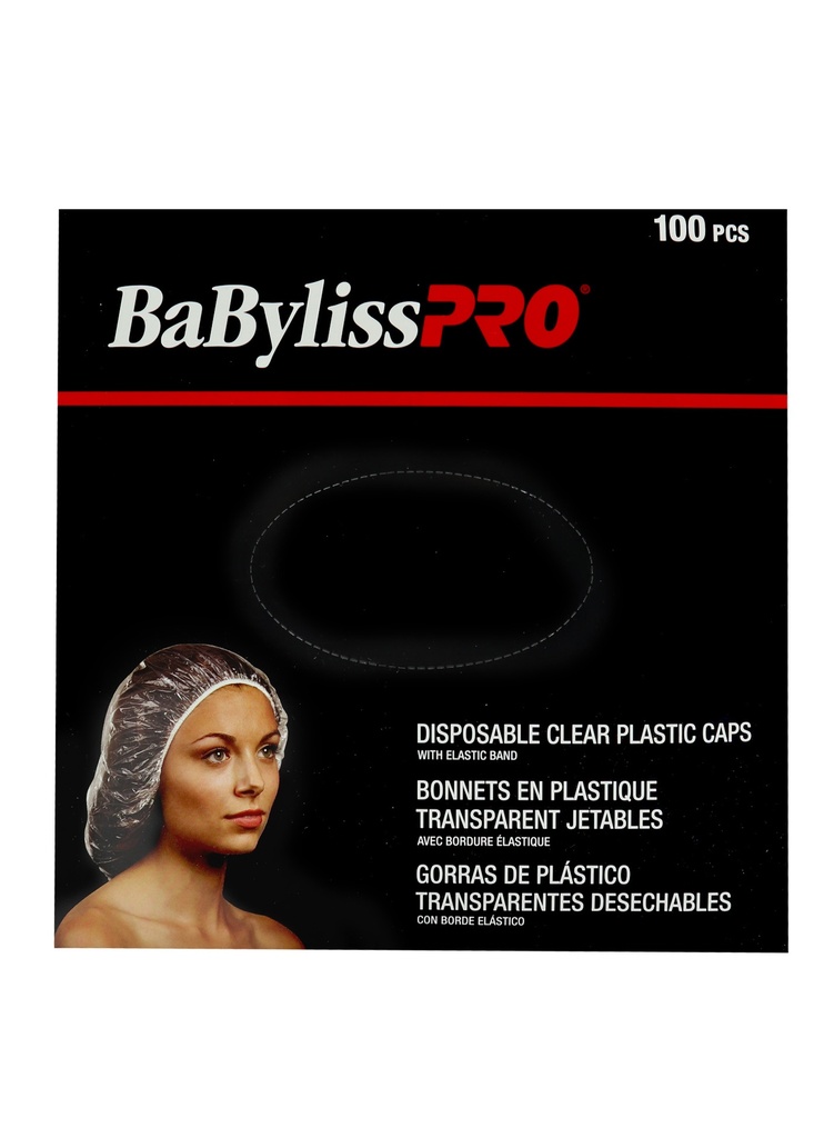 BaByliss Pro Disposable Clear Plastic Caps (100 pc) #BES62XUCC