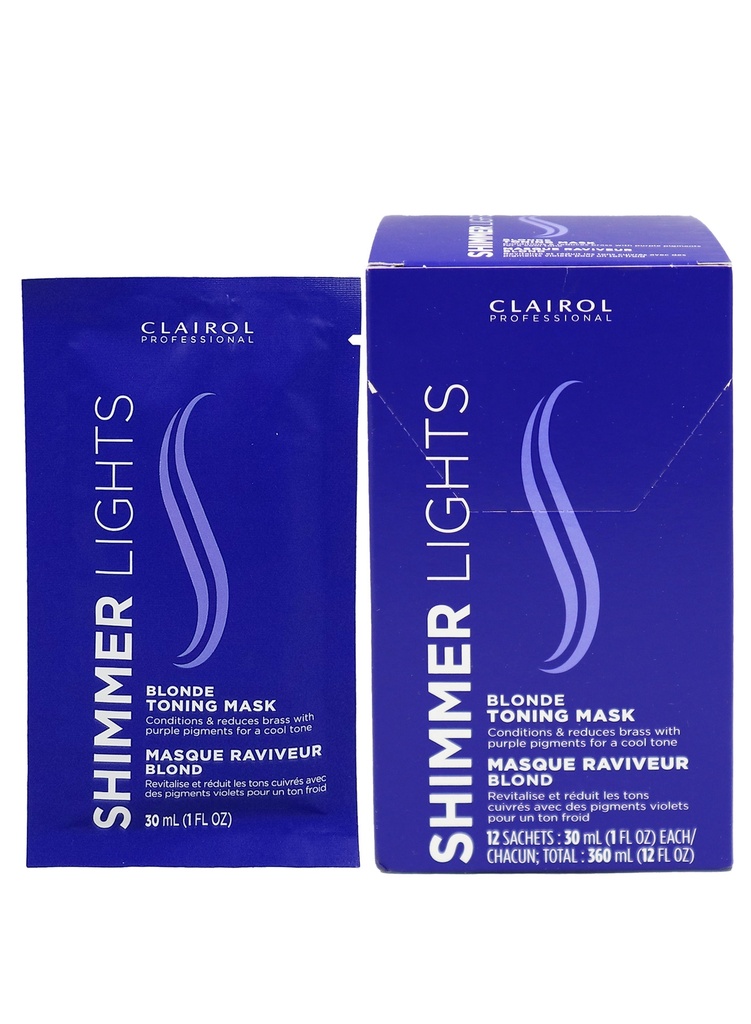 Clairol Shimmer Lights Blonde Toning Mask (1 oz/12 pc)-dz #47