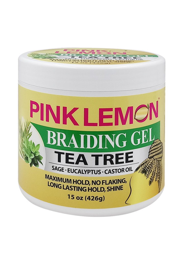 Bellatique Pink Lemon Braiding Gel -Tea Tree (15 oz) #18