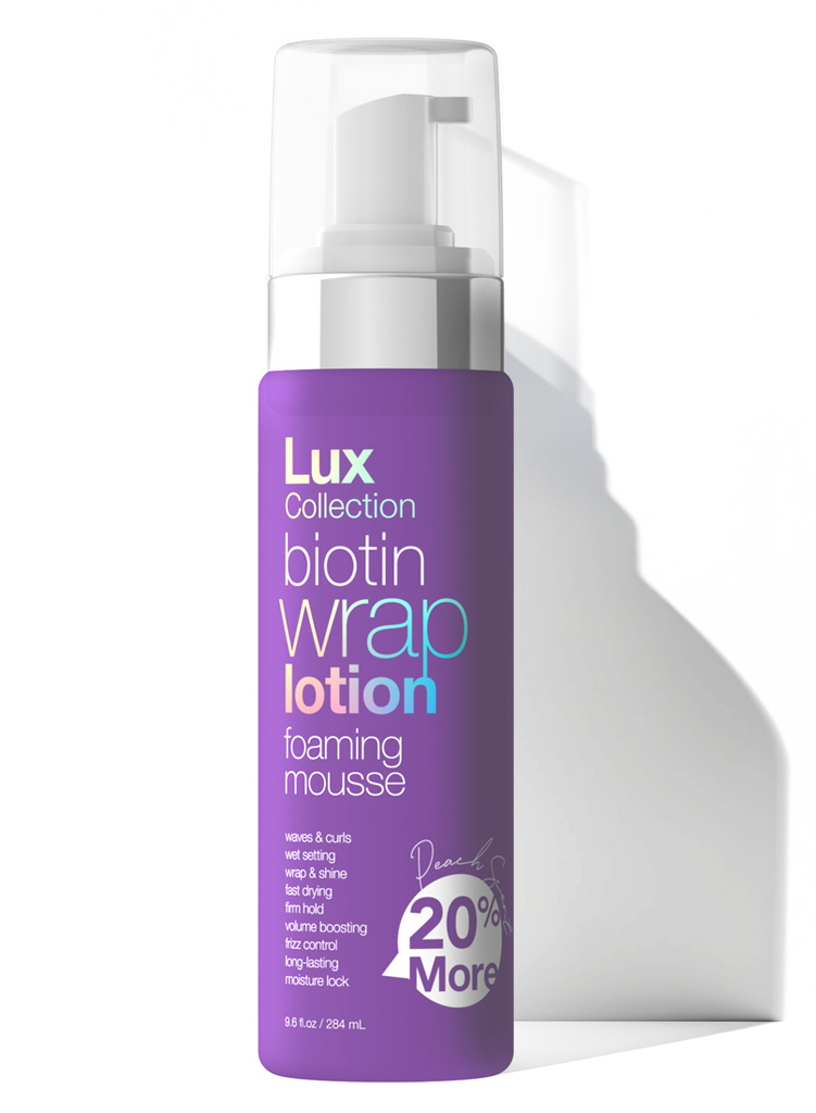 Lux Collection Biotin Wrap Lotion Foaming Mousse (9.6 oz) #124