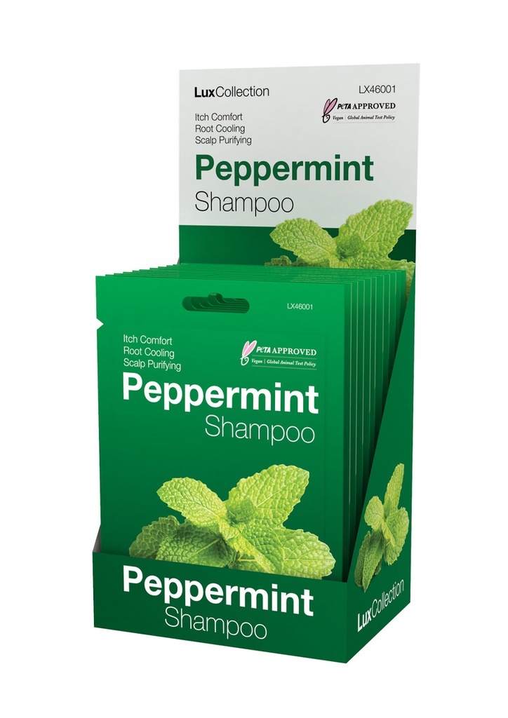 Lux Collection Peppermint Shampoo #LX46001 (1.75 oz/12pc/ds) #131