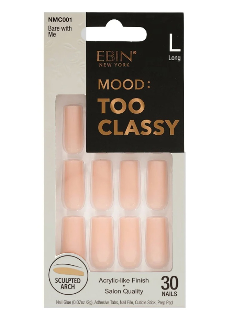 Ebin Nail Mood: Too Classy - Bare with Me #NMC001 (L)