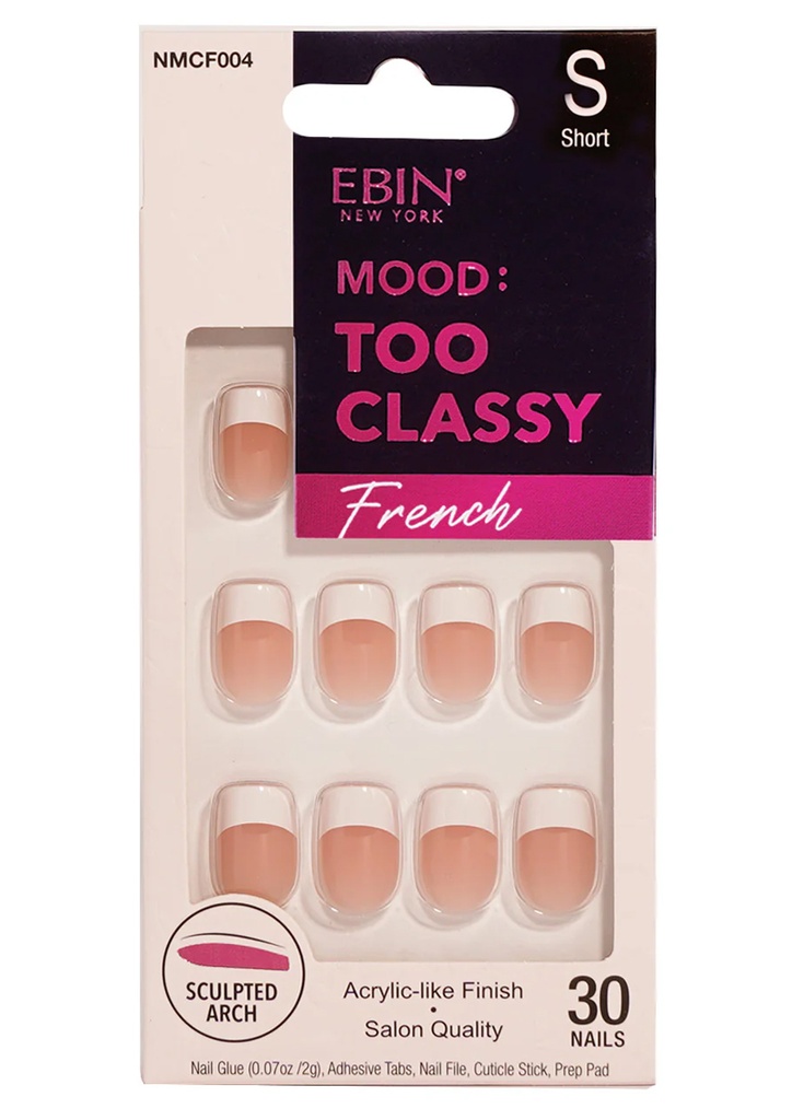 Ebin Nail Mood: Too Classy French - 004 #NMCF004 (S)