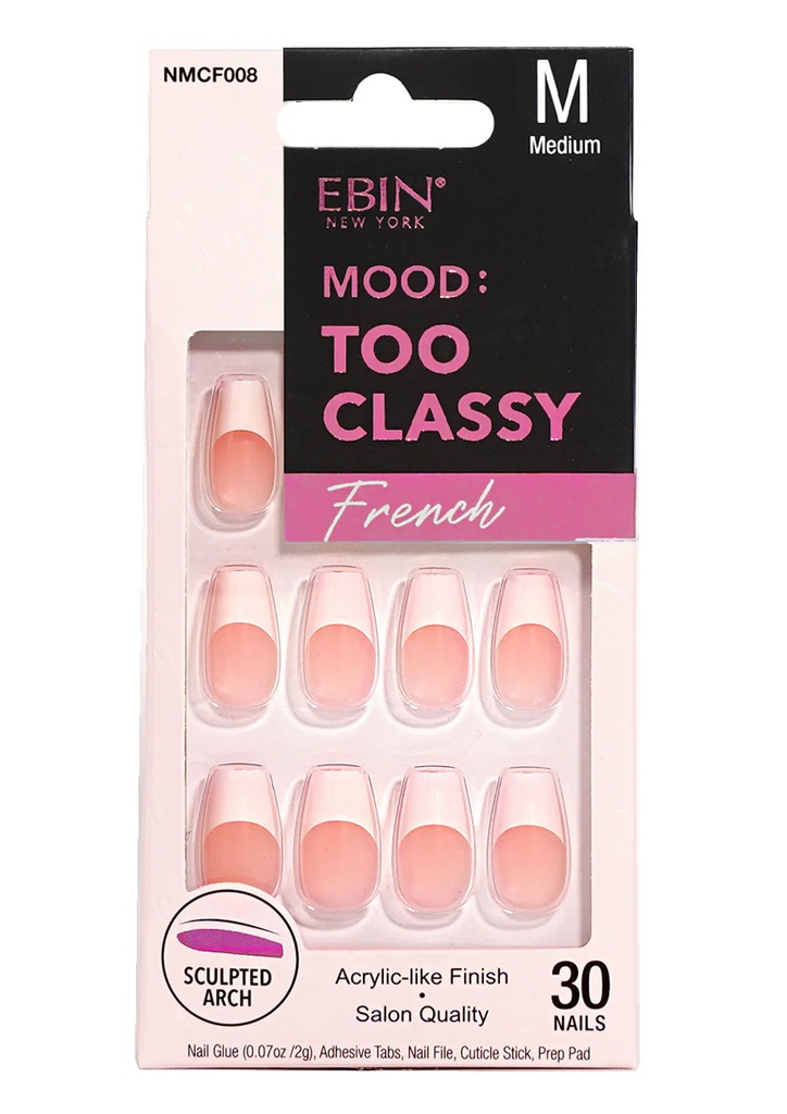 Ebin Nail Mood: Too Classy French - 008 #NMCF008 (M)