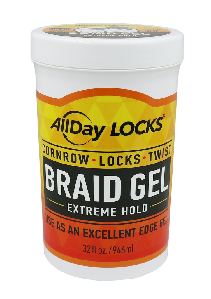 AllDay Locks Braid Gel -Extreme Hold (32 oz) #25
