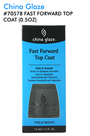 China Glaze Fast Forward Top Coat (0.5oz)