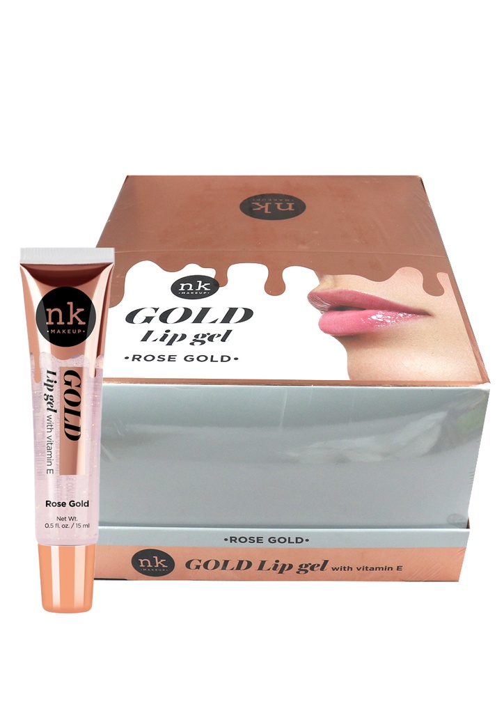 NK Gold Lip Gel - Rose Gold (48 pc/ds) -ds #123