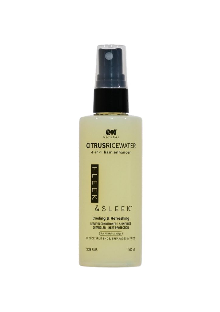 Next Image ON Natural Fleek & Sleek 4-in-1 Hair Enhancer -CitrusRiceWater (3.38 oz) #132