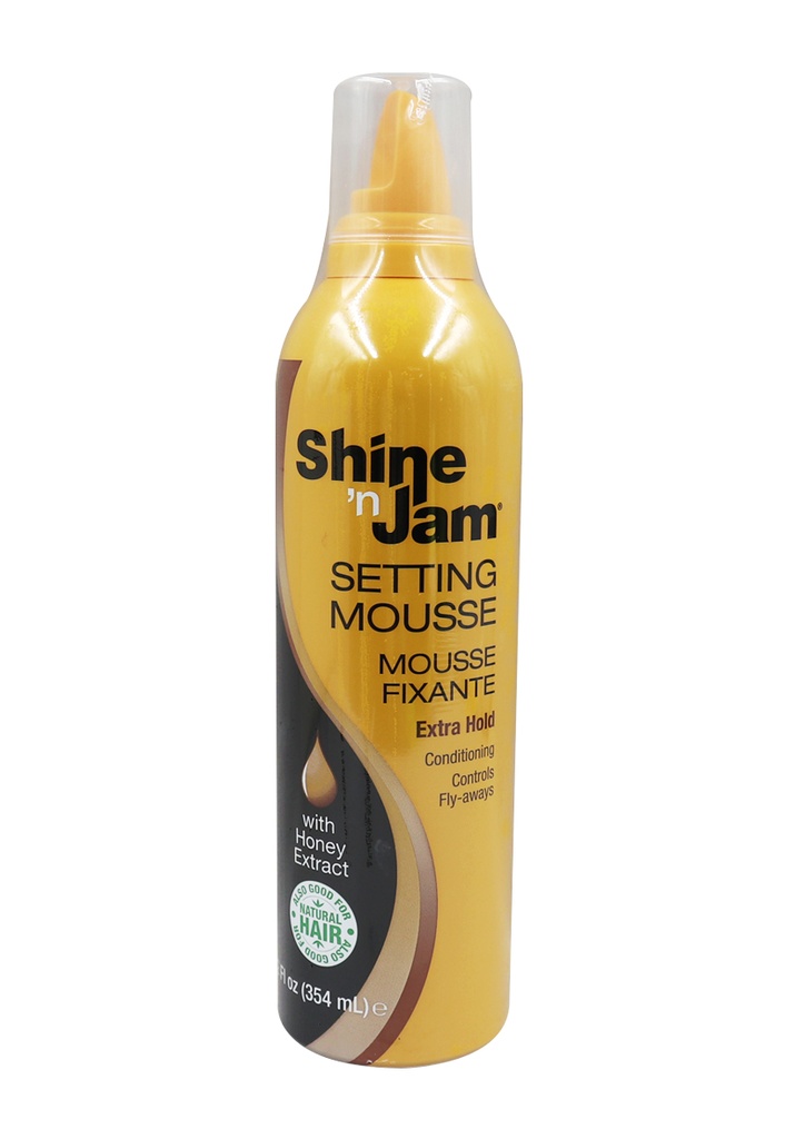 Ampro Shine-n-Jam Setting Mousse -Extra Hold (12 oz) #106