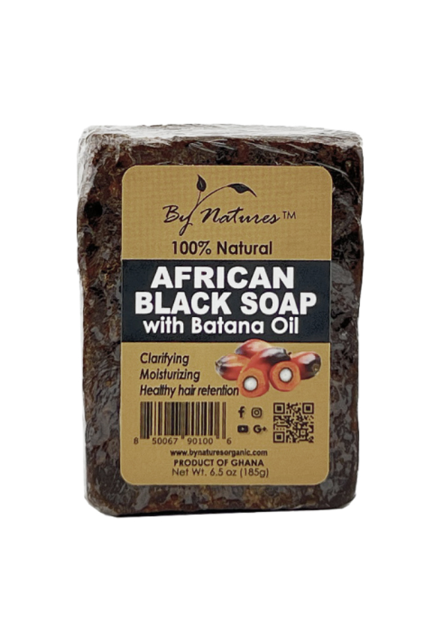 By Natures African Black Soap -Batana Oil (6.5 oz/185 g)  #131