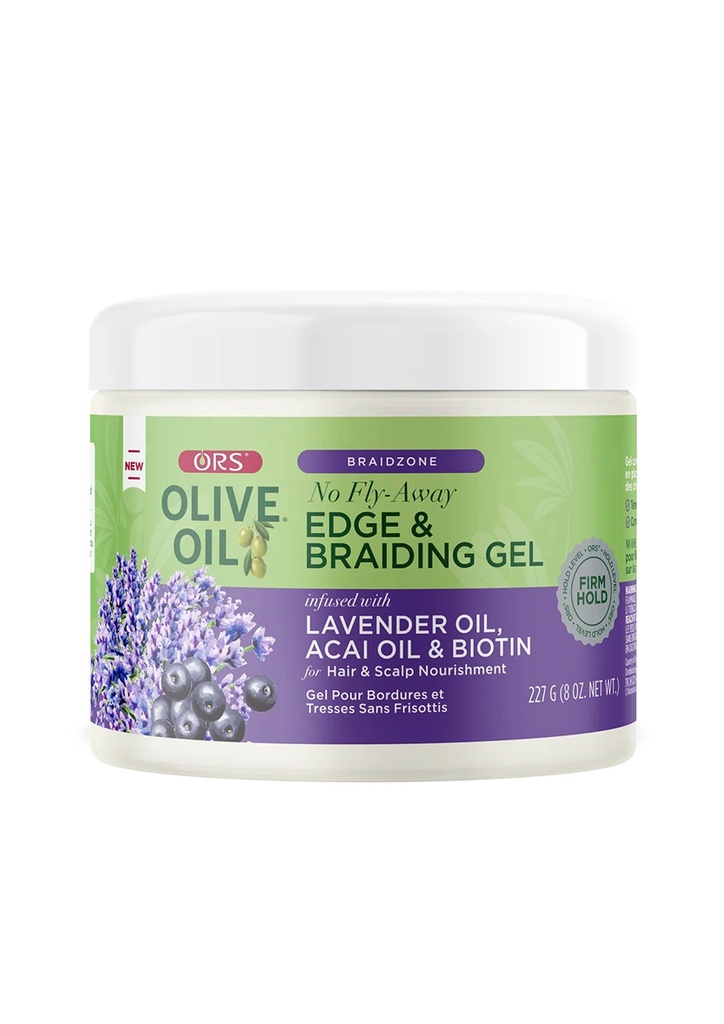 Organic Root Olive Oil Edge & Braiding Gel/ Lavender (8 oz) #216