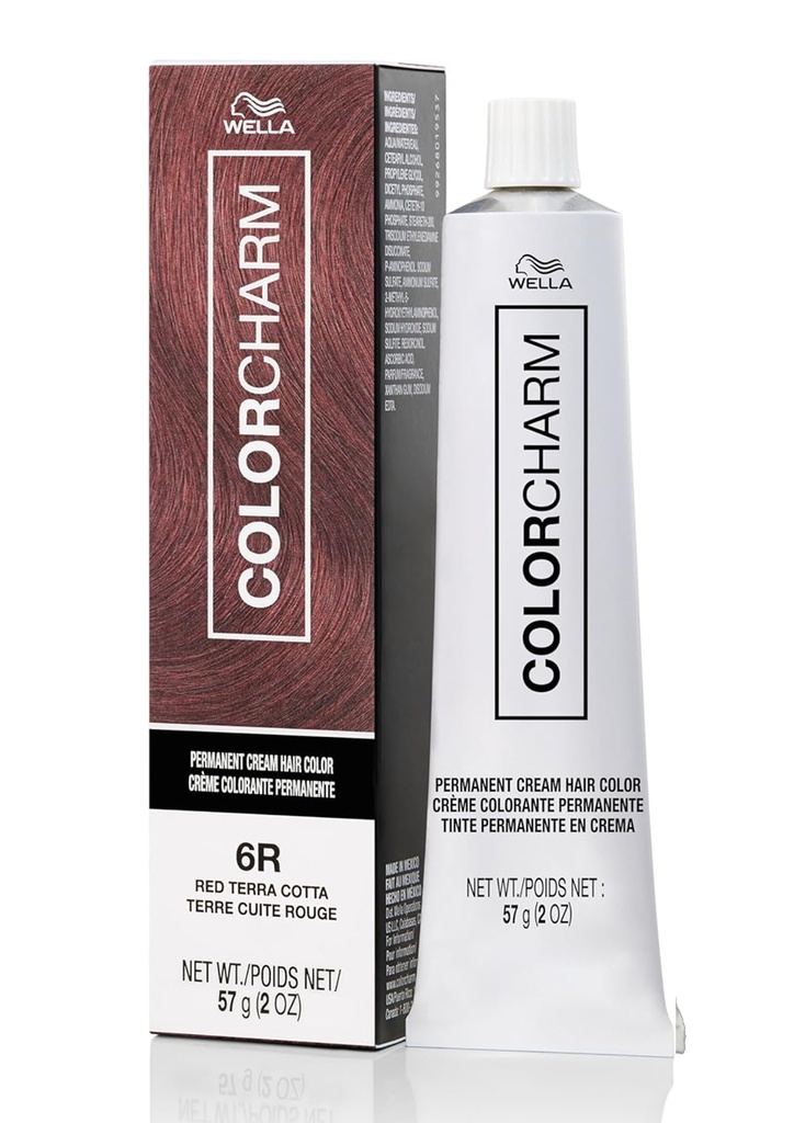 Wella Color Charm Crème Hair Color #6R (Red Terra Cotta) -pc