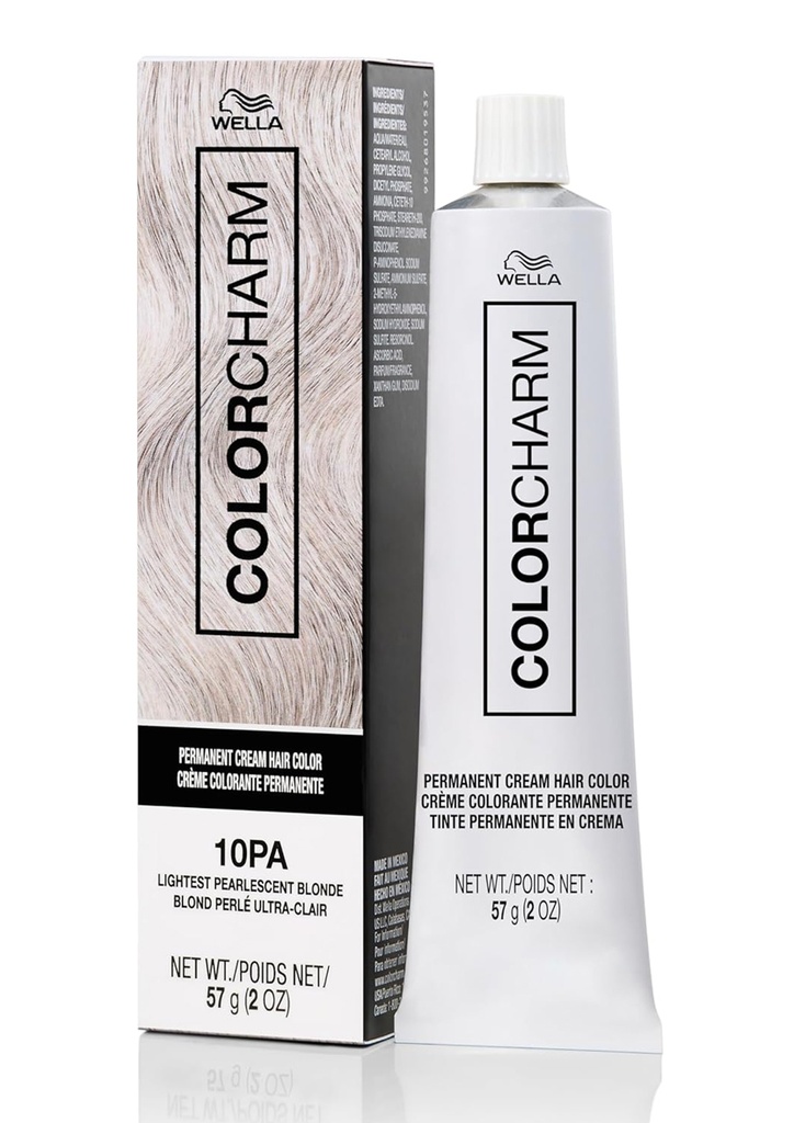 Wella Color Charm Crème Hair Color #10PA (Lightest Pearlescent Blonde) -pc
