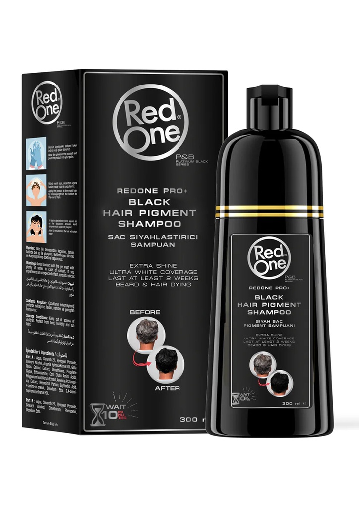Red One Black Hair Pigment Shampoo (300 ml) #47