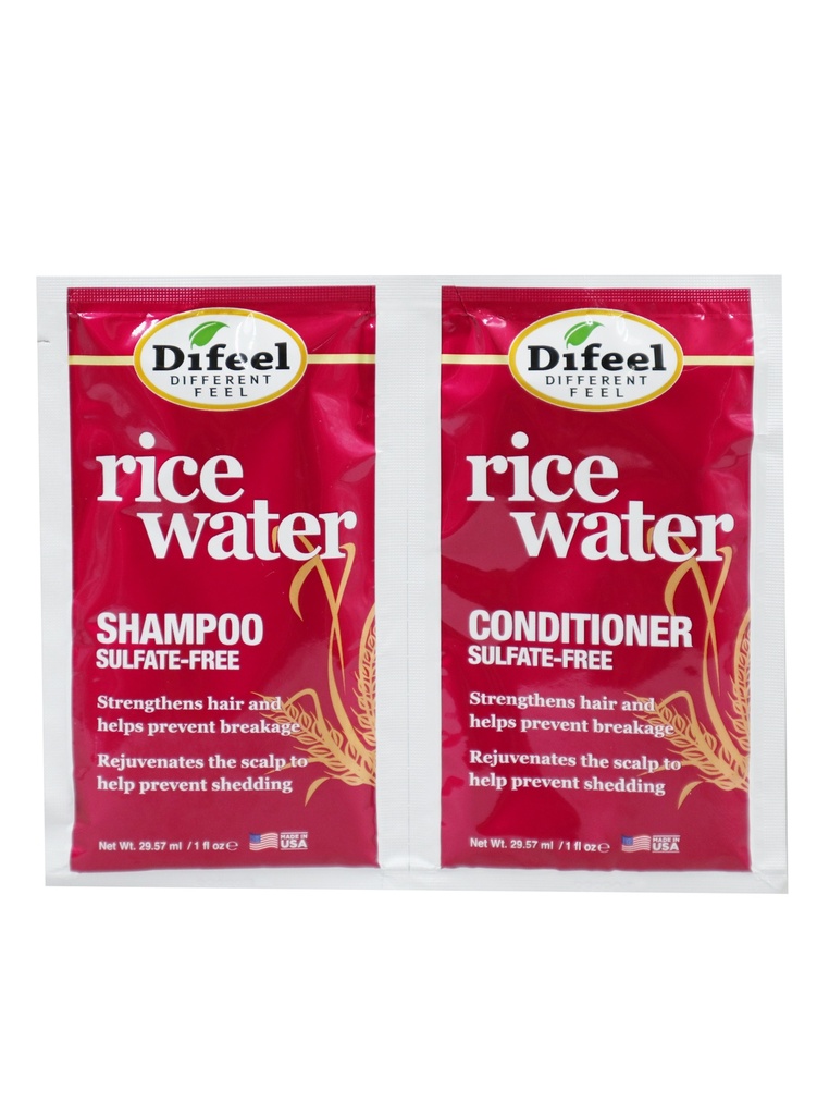 Difeel Rice Water Shampoo & Conditioner (1 oz/12 pc) #260