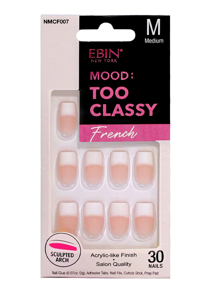 Ebin Nail Mood: Too Classy French -007 #NMCF007 (M)