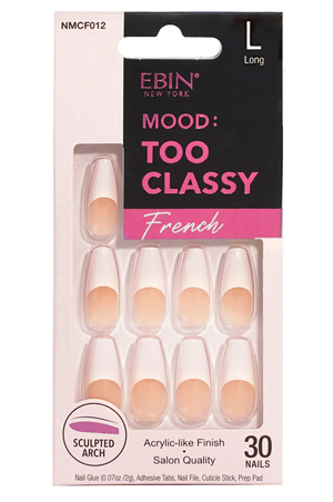 Ebin Nail Mood: Too Classy French - 012 #NMCF012 (L)