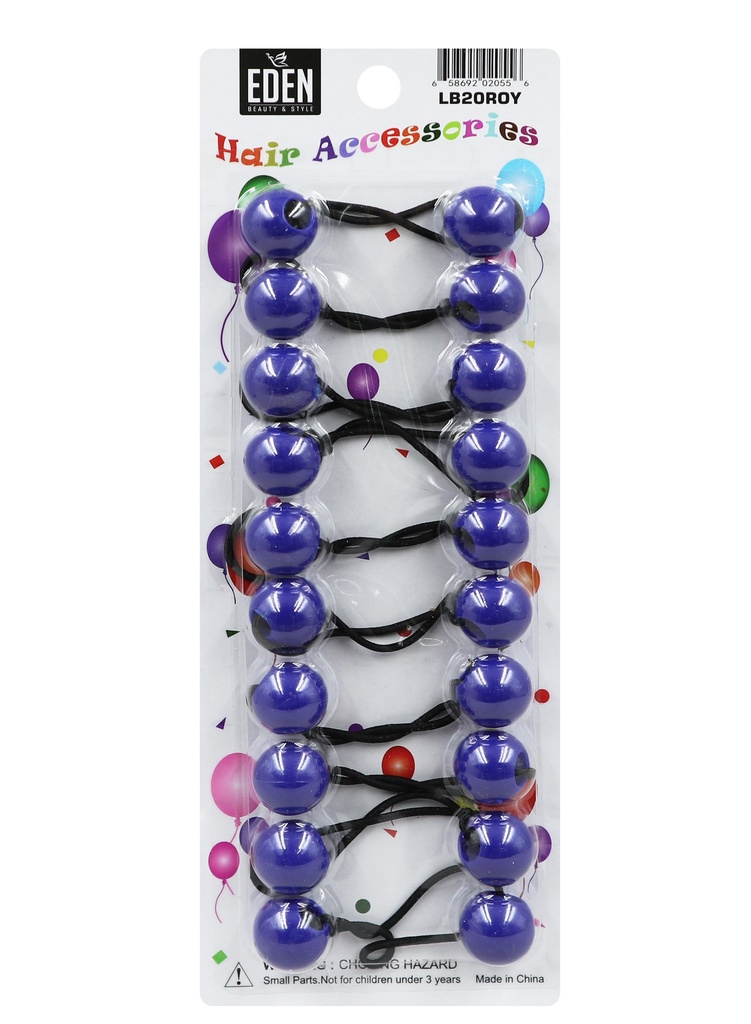 Eden 20mm Hair Ball -Royal blue #LB20ROY -pk