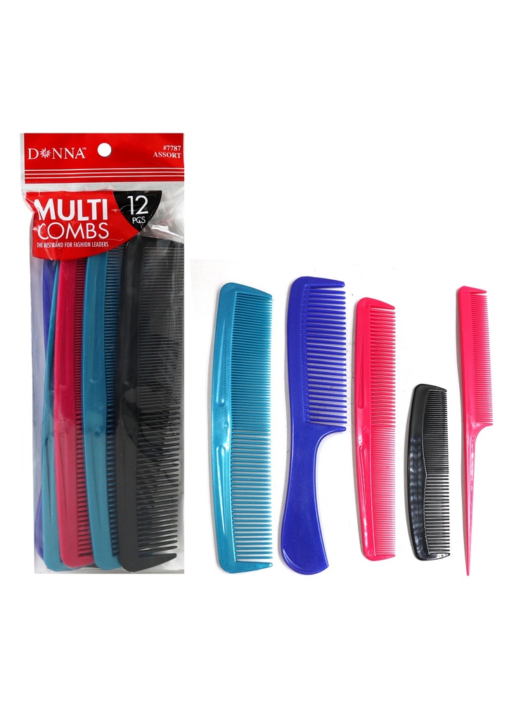 Donna Multi Combs #7787 Assort (12pc) - pc