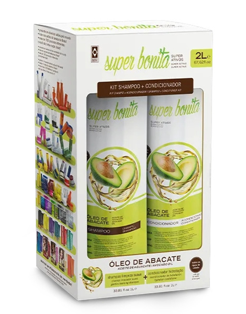 PROBELLE Super Bonita Kit Shampoo+Cond -Abacate (2 L) #9