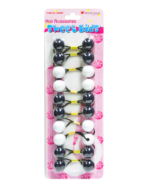 Magic Gold Bubble Round #904497 Black/White -pc