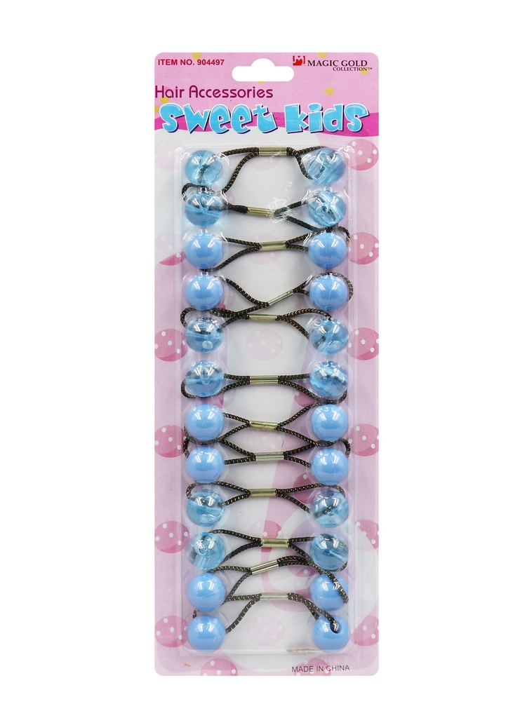 Magic Gold Bubble Round (13mm) #904497 Blue/Clear(M) -pc