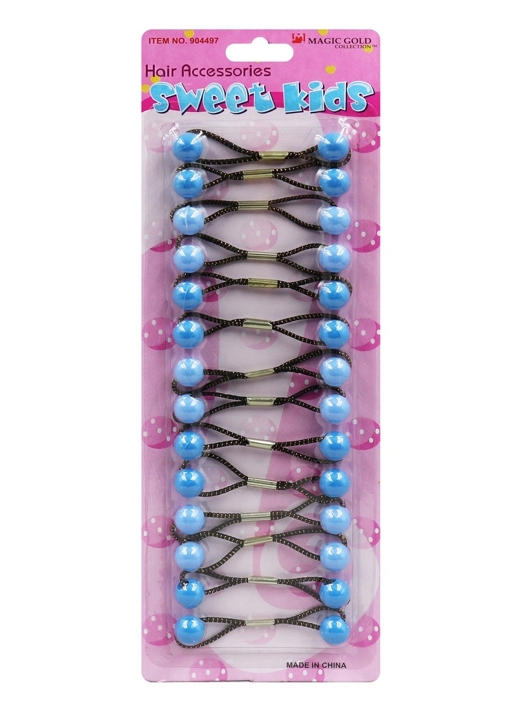 Magic Gold Plastic Bubble Round #904497 Blue/Sky Blue(S) -pc