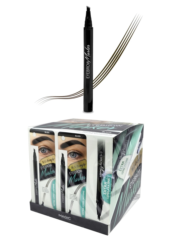 Magic Eyebrow Marker #Black (12pc/ds) #EYE1038BLA -ds