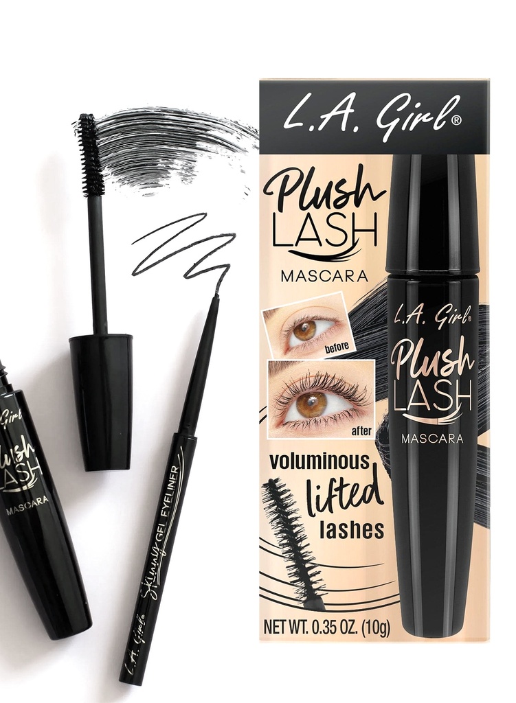L.A. Girl Plush Lash Mascara #GMS660 Blackest Black - pc