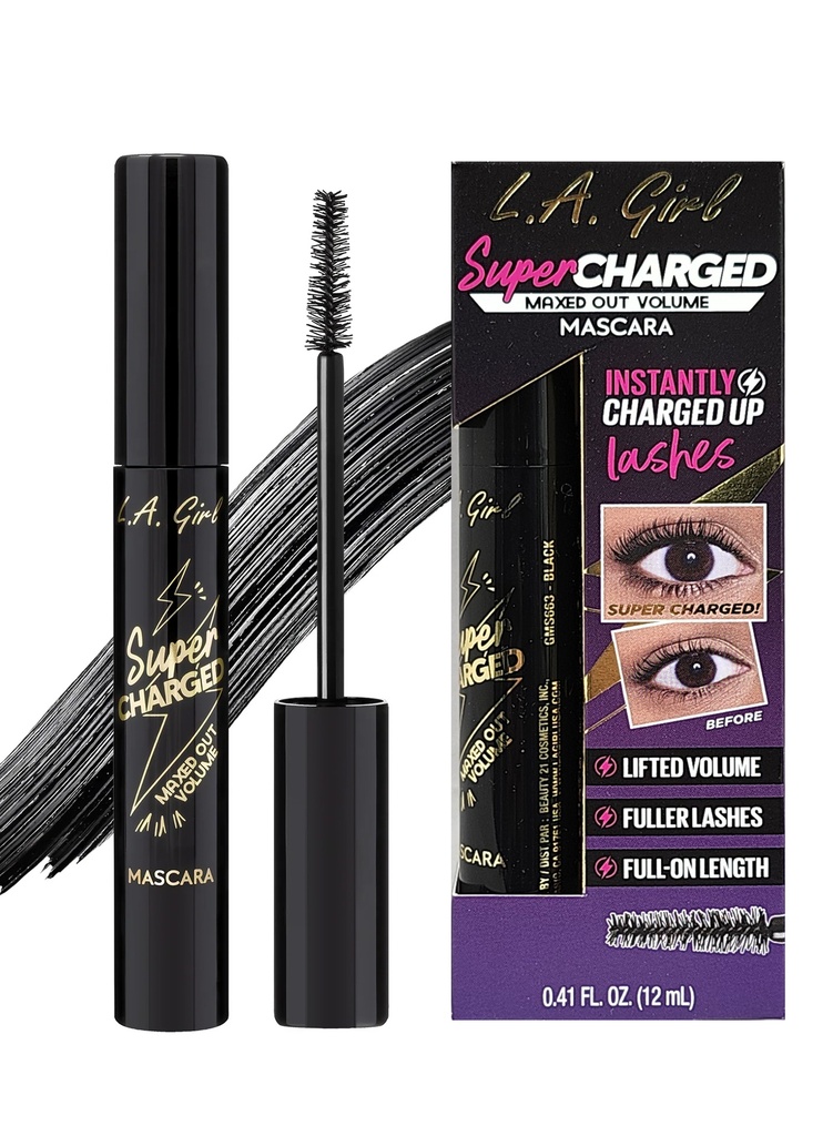 L.A. Girl Super Charged Mascara #GMS663 Black -pc