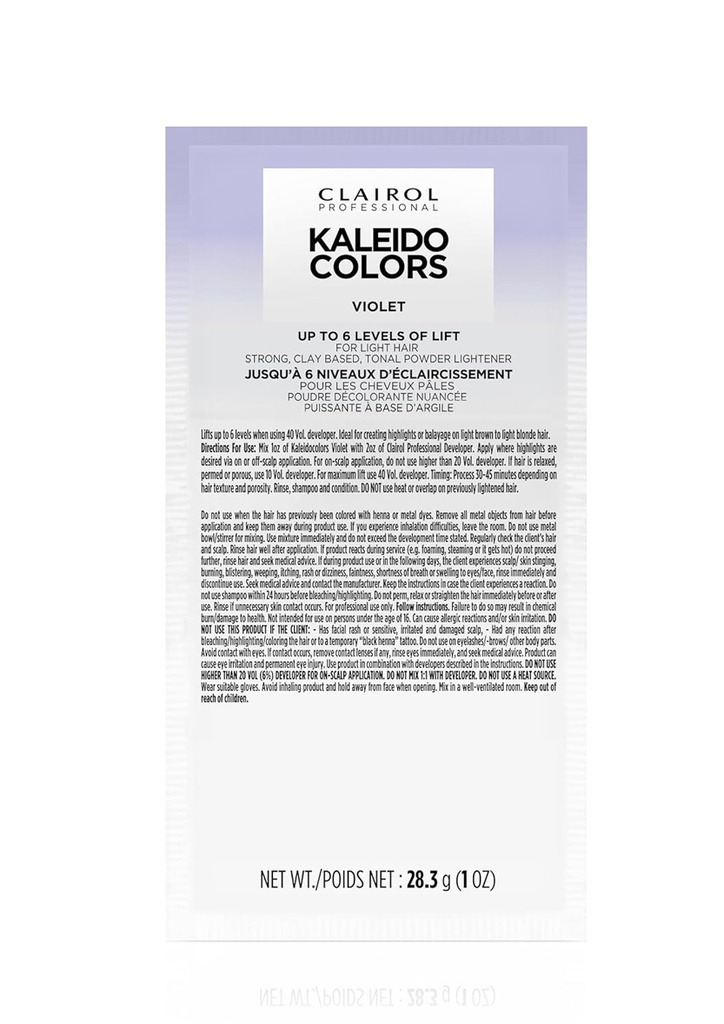 Clairol Kaleidocolors Creme Developer -Vlolet (1 oz) #50