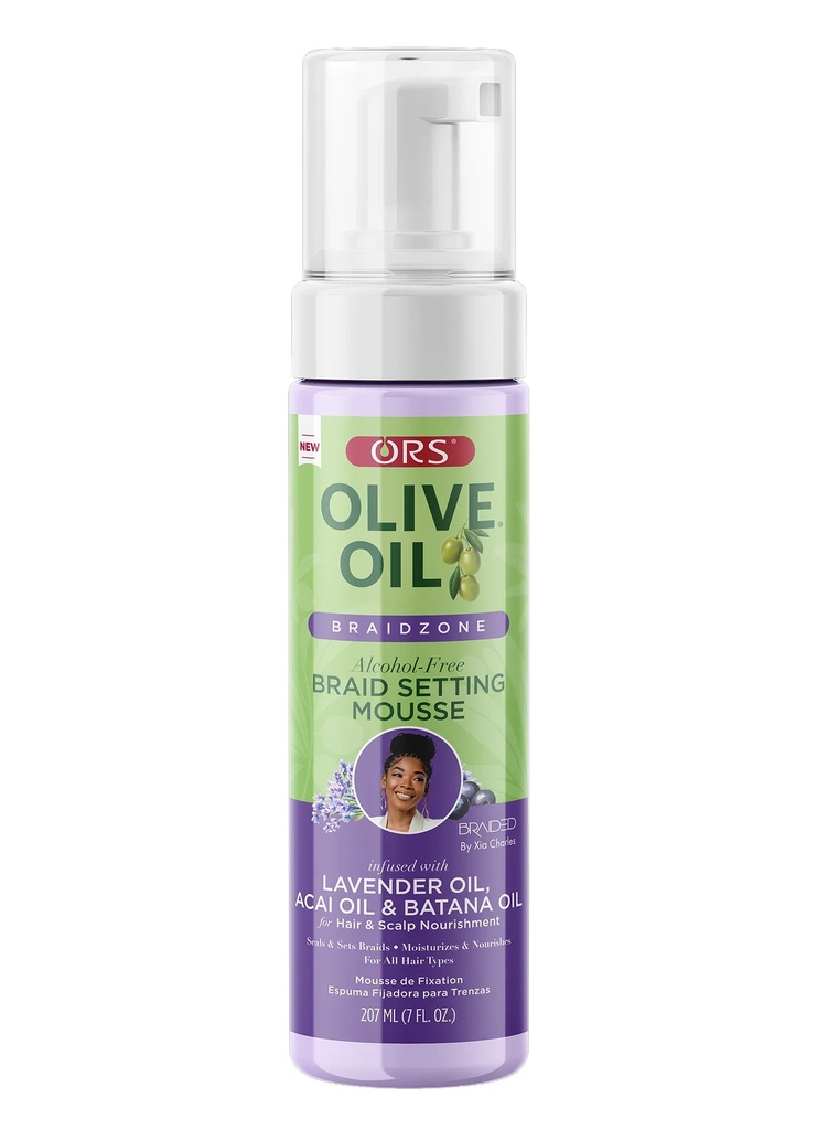 Organic Root Olive Oil Braidzone Braid Setting Mousse (7 oz) #224